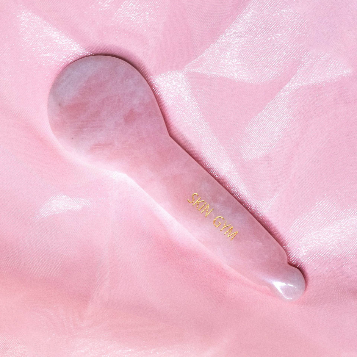 Rose Quartz Gua Sha Spoonie - Skin Gym