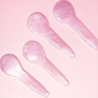 Rose Quartz Gua Sha Spoonie - Skin Gym