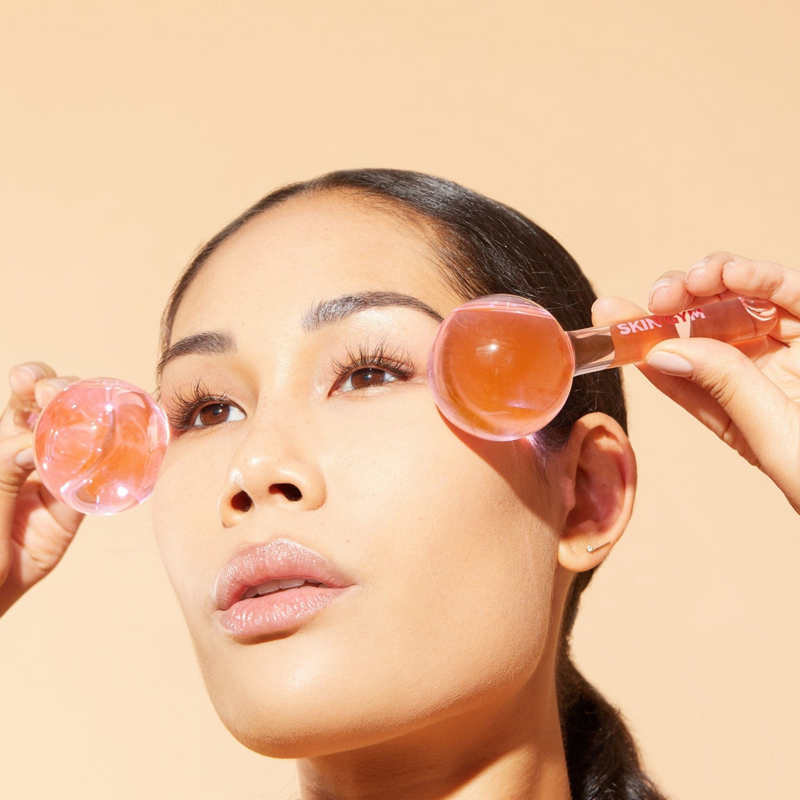 Skin Gym Cryocicles Pink Facial Ice Globes - Skin Gym