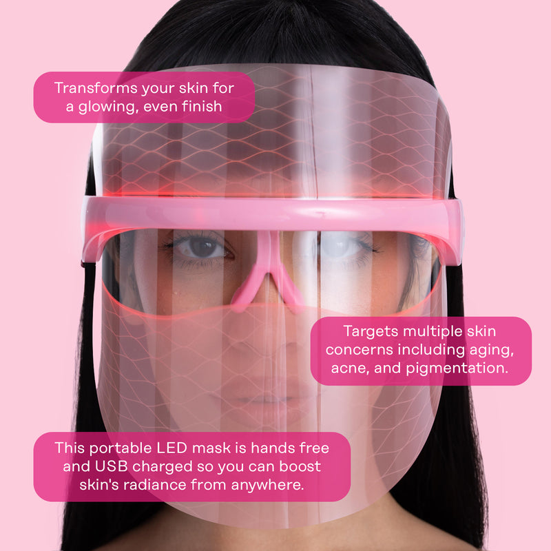 Pink LED Face Mask