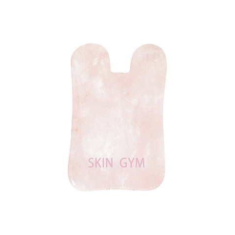 Skin Gym Square Rose Quartz Gua Sha